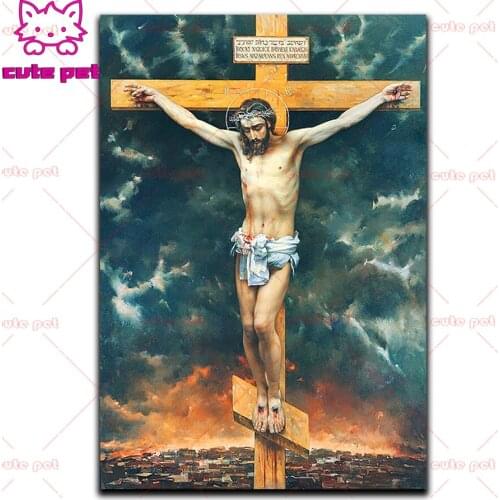 DIY Diamond Painting Jesus religion Kits Full Drill Embroidery Cross Stitch Mosaic rhinestone Diamond Art puzzle Christmas Decor