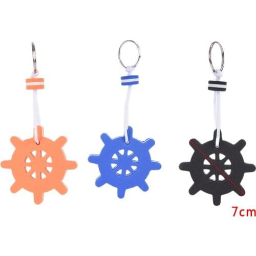 1pc Yachting Boating Sailing Floating Keychain Keyring Key Ring Blue for Canoeing Rafting Dinghy Water Sports