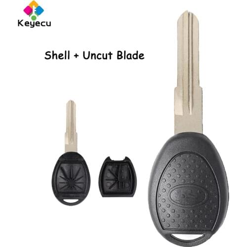 KEYECU Replacement Transponder Key Shell Case - FOB for Land Rover Freelander Defender 1998 1999 2000 2001 2002 2003 2004 2005