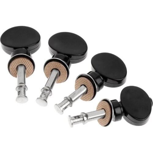 E56D 4 Pcs Ukulele Strings Tuning Pegs Pin Machines Tuners Friction Ukelele New