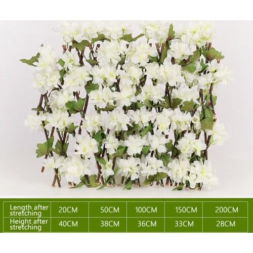 Privacy Simulation Of Cherry Blossom Fence Wooden Fence Courtyard Fence Decoration