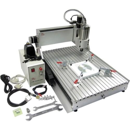 LY 60*40 CNC Router 6040 1500W 3axis 4axis water cooling spindle with Ball screw and limit switch cnc milling engraver machine