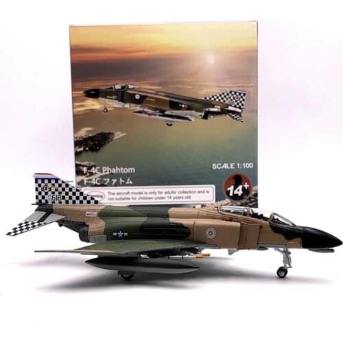1/100 Scale Us squadron 63 in Turkey Airforce F-4 Fighter Air Force Diecast Aircraft Plane Model Alloy AirlineToy