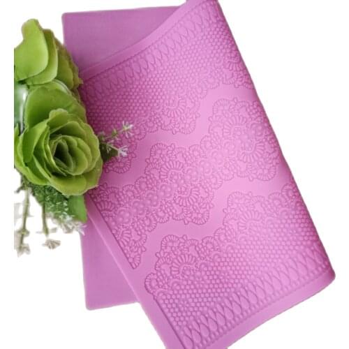 New Cake Silicone Mat Fondant Lace Mold Decorating Tools Cakes Molds Chocolate Mold Bakeware D929