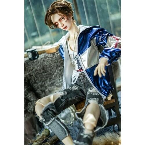 BJD doll clothing is suitable for 1/3 1/4 SD13 SD16 Uncle size fashionable new personality all-match cool jacket color jacket