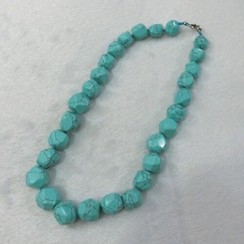 6pcs/lot Natural Quartz Stone Green Turquoises Onyx Colorful Choker Necklace Irregular String Energy Beaded Necklace Collar Free