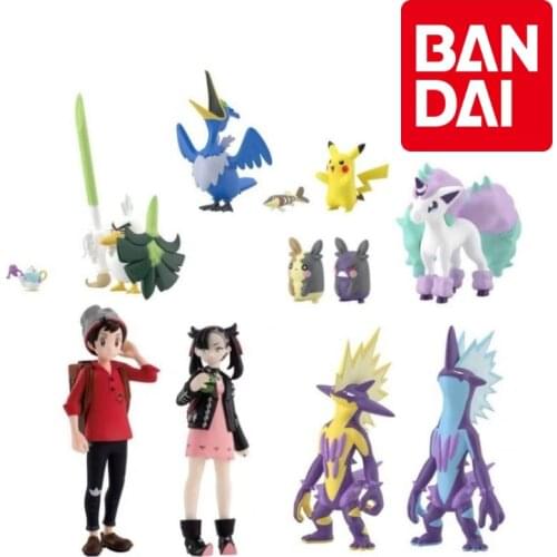 Pokemon Figures 1/20 Galar Region Sword And Shield 2 Trainers 10 Pokemon Set Pikachu Ponyta Popular Anime Collectibles Gifts