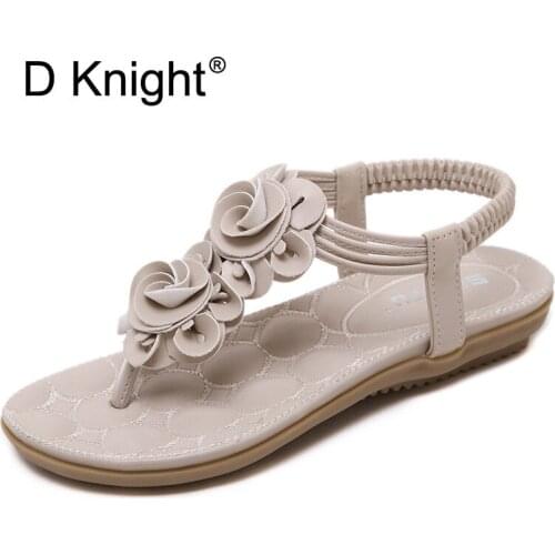 Gladiator Sandals Women 2017 Summer Flip Flops Ladies Casual Platform Shoes Woman Slip On Flats Big Size 35-41 Beach Sandals E95