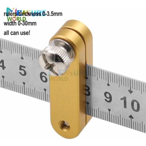 Steel Ruler Block Woodworking Scribe Drawing Mark Line Gauge Carpenter DIY Measuring And Positioning Tool Carpenter Tools