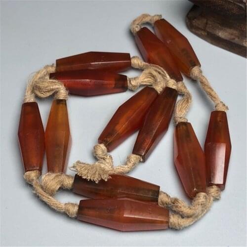 Old Objec Natural Gem stone Onyx Geometry Necklace Sweater Chain National Characteristics Unisex Unique Birthday Present