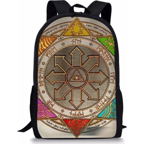 Student Backpack Magic Array Pattern School Bags Boys Girls Teenager Travel Schoolbag Men Women Backpacks Custom Mochila Escolar