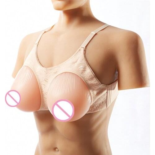 High Quality Artificial Silicone Breast Forms Latex Boobs with Bra 2800g 46E48D50E Cup for Transgender /women