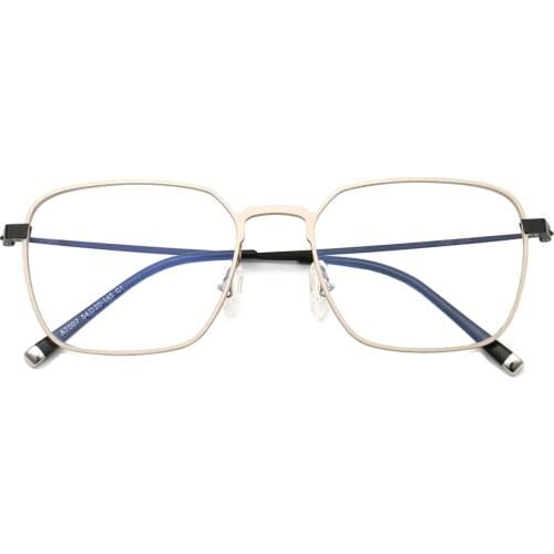 Women Square Eyeglass Frame men business metal classic glasses frames Aluminum Titanium light thin full rim Rx eyeglasses frames