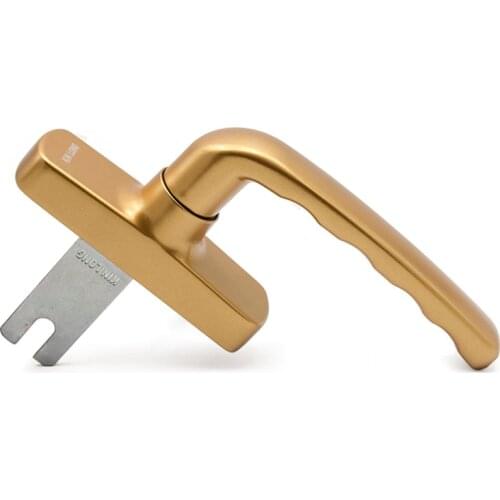 Gold Silver Aluminum Alloy Casement Window Screen Window Handle Folding Door Sword-Shaped Thin Flat Square Steel Handle