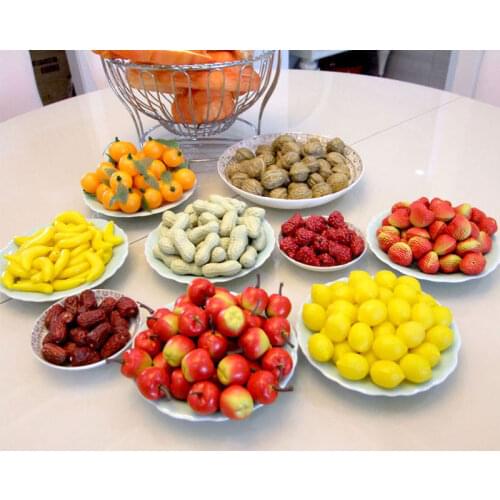 20pcs Artificial Mini Simulation Small Foam Plastic Fake Fruit Vegetables House Party Kitchen Wedding Decoration Accessories