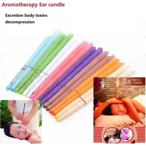 50/100 Pair Natural Aromatherapy Ear candle Thermo-Auricular Therapy Straight Style Ear candle Ear detox care clean