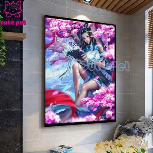 5D Diamond Painting Oriental fantasy woman DIY Crystal Round square Drill embroidery Gift Embroidery Home Decor Diamond Mosaic
