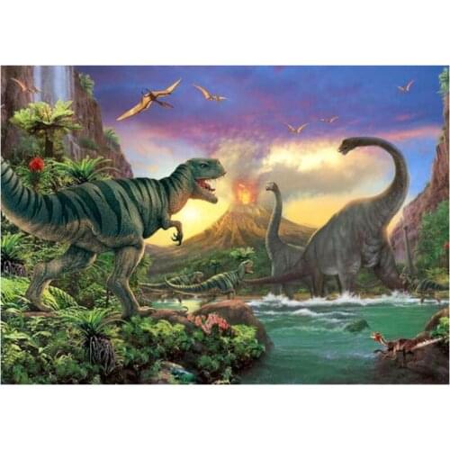 Diamond art painting dinosaur mosaic embroidery Jurassic Period picture puzzle stones stickers home decor needlework craft diy