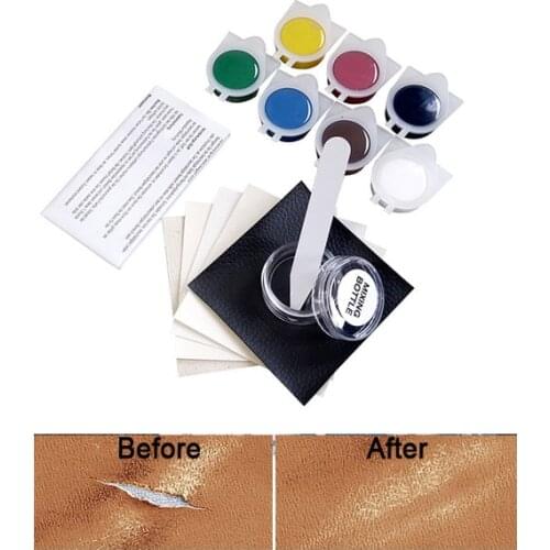 Car Styling Auto Car Seat Sofa Coats Holes Scratch Cracks Rips No Heat Liquid Leather Vinyl Repair Kit Leather Repair Tool