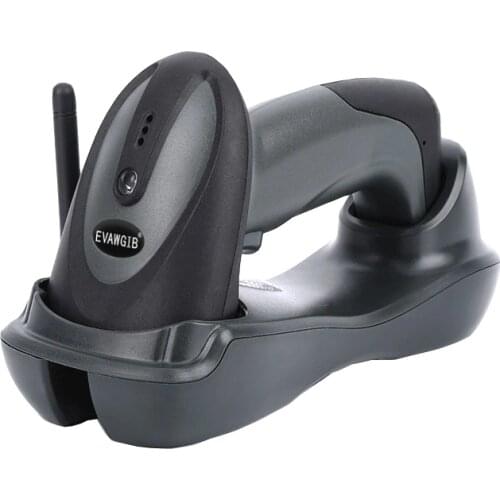 Wireless Barcode Scanner with USB Cradle Charging Base 328Ft Long Transmission Handheld 2D Cordless QR Barcode Reader Portable