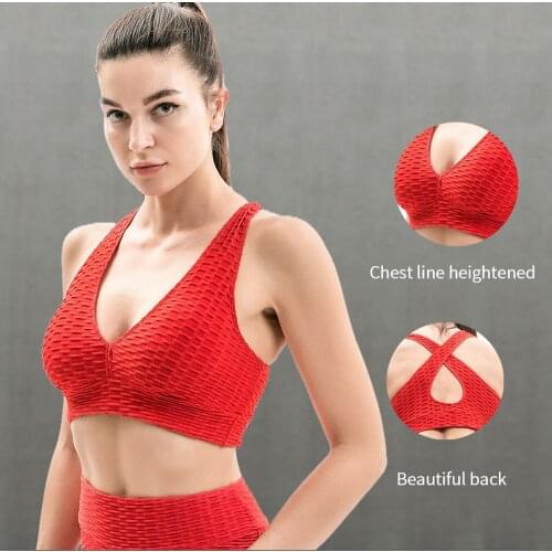 Yoga Bra for Women Sports Back Cross Bralette Breathable All In One High Strength Women Top Shockproof Fitness Yoga Tops Bra