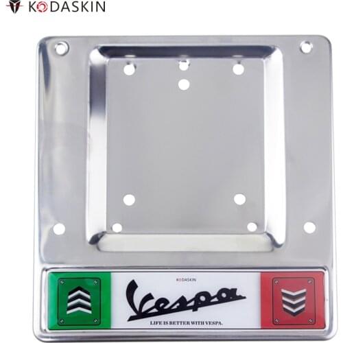 KODASKIN Lisence Plate Support Holder for Piaggio Vespa gts300 gts 300 GTS GTV LX Primavera Sprint PX 946 50th Anniversary