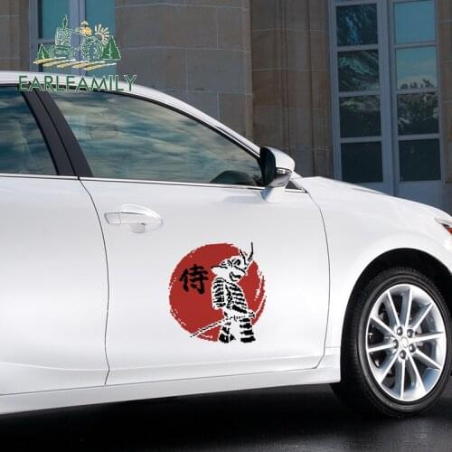 EARLFAMILY 43cm x 40cm for Pixel Samurai Auto Car Stickers Cartoon Waterproof Graphics Funny Vinyl Decals Door Car Assessoires