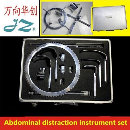 JZ Abdominal surgical instrument medical large ring abdomen distraction tool set kit adjustable Belly wall hook retractor forcep