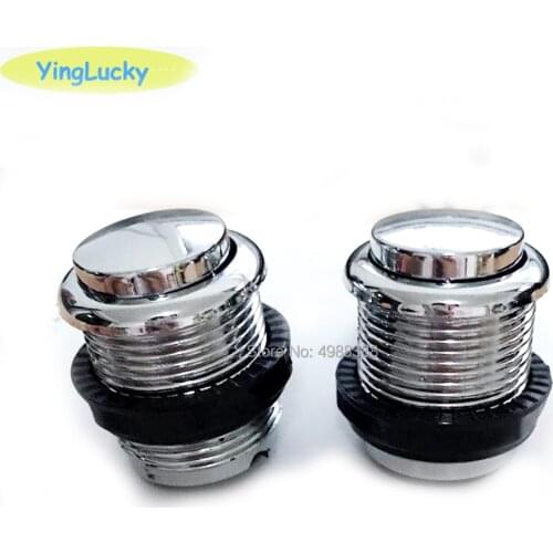 5pcs Silver plating Free shipping copy sanwa push button 24 mm push button for DIY Arcade game kit DIY Arcade fighting game kit