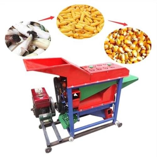 Farm maize corn shelling thresher machine fresh corn threshing husker machine new model corn soybean sorghum sheller for sale