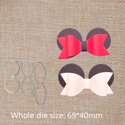 Metal Cutting Dies Bow-knot Scrapbooking envelope paper craft Blade frame Background embossing Die 69*40mm