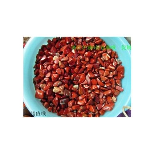 Natural crystal red jasper gravel fish tank aquarium decoration flower crystals pot magnets pillow stone tumbled stone