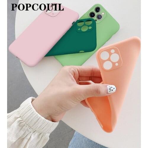 Solid color matte mobile phone case for iPhone 6P 7 8 Plus X 11 Pro XS MAX XR multi-color combination mobile phone case