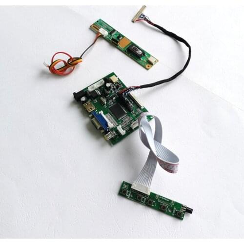 Fit B170PW03/B170PW06 17" LVDS 30-Pin VGA+2AV laptops LCD monitor 1440*900 1CCFL inverter screen controller drive board kit