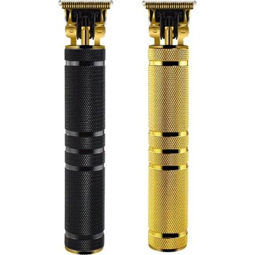 Professional Cordless Outliner Hair Trimmer 0mm Baldheaded Clipper T-Blade for Men Zero Gapped Detail Beard Shaver Barbershop