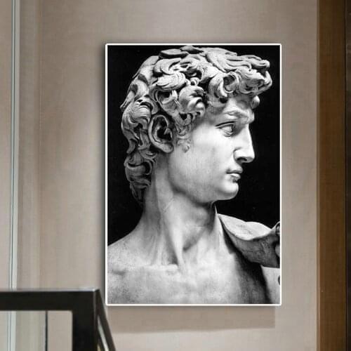 Nordic Style Sculpture of David Canvas Painting Posters and Prints Scandinavian Wall Art for Living Room Home Decoration Cuadros