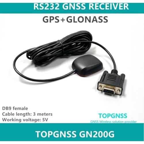 Waterproof magnetic stationary industrial application protocol RS232 DB9 connector multimode GNSS GPS GLONASS receivers