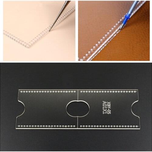 1PC Card Holder Template Acrylic Leather Stencil Tool Template DIY Handcraft Leather Acryl Template outil cuir artisanat