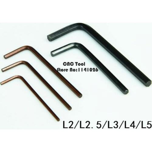 10Pcs L2.0 L2.5 L3.0 L4.0 L5.0 Driver Screwdriver for internal hexagonal