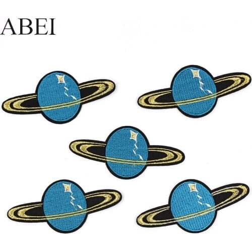 10pcs/lot Fashion Jeans Time Space Mars Star Stickers Diy Backpack Appliqued Handmade Patchwork Craft Sewing Coats Shoes Patches