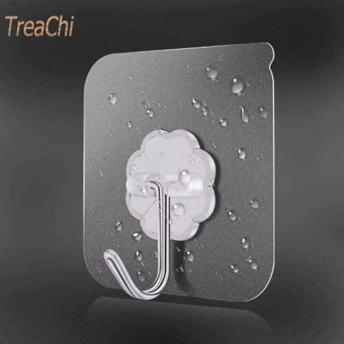 10Pcs Hanger Suction for Kitchen Storage Garlands Towel Hanging Hooks Transparent Hooks for Bathroom Self Adhesive Wall Hooks