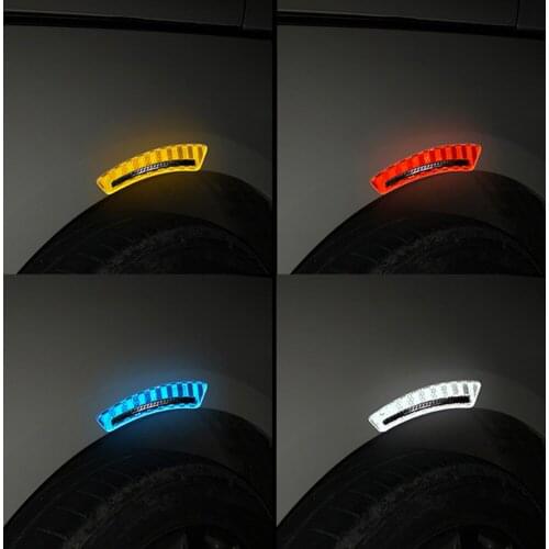 2Pcs Car Safety Warning Sticker Mark Car Reflective Stickers Tape Reflective Strips Exterior Night Safety Reflective Tape