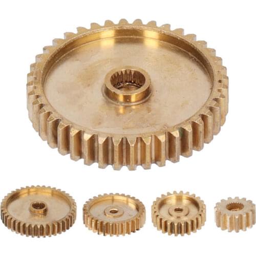 5Pcs Brass Metal Gears 24 Internal Tooth Spline Excellent Ductility Resistance Industrial Robot Parts For Speed Matching
