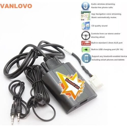 Bluetooth Link Car Kit With Aux-in Interface & USB Charger for Lexus ES GS GX IS LS LX RX SC