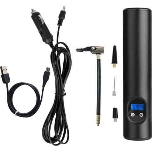 Wireless Air compressor Pump w/ 2000Am Battery Tire Pump for Car Bike Motorbike Multi Use A