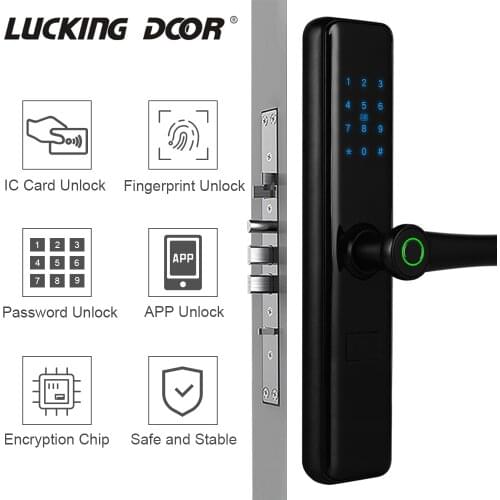 Bluetooth WIFI Digital Code Intelligent Lock TTlock APP Biometric Fingerprint Smart Electronic Lock For Home Hotel Apartment