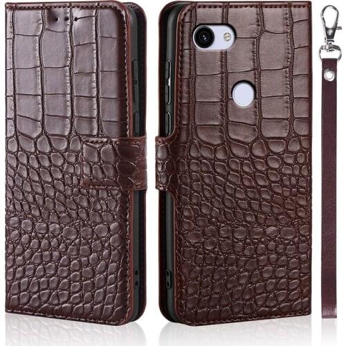 For Google Pixel 3A Case Magnetic Flip Crazy Horse Pattern Leather Case for Google Pixel 3A Case Wallet Phone Cover