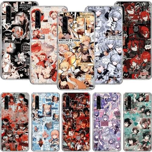 Genshin Impact Game Phone Case For Huawei P30 P40 P20 P10 Mate 20 10 30 Lite Pro P Smart Z Plus Printing Cover Coque Shell