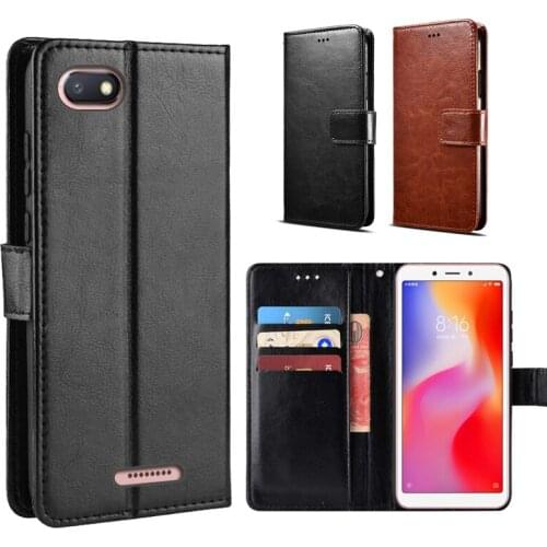 Wallet Case For Xiaomi Redmi 6A Flip Cover Case On Xiaomi 6A Luxury High Quality PU Leather Phone Bags Coque Redmi 6A 6 A Cover