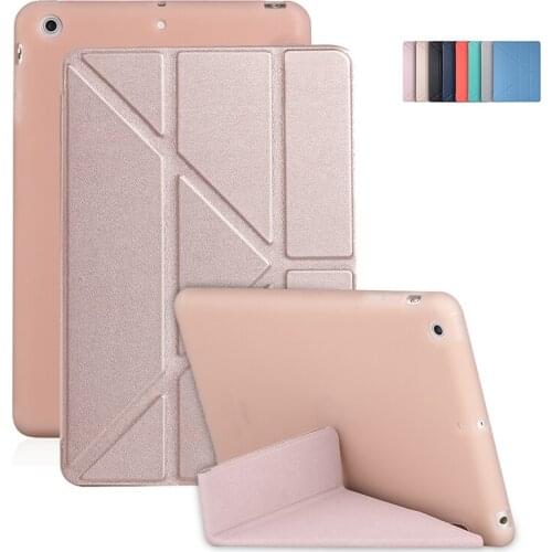 Transformer Case for iPad Mini 1 2 3 mini2 mini3 iPadmini 7.9 inch Folio PU Leather Stand Magnetic TPU Protective Back Cover